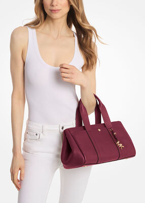 michael kors romee small pebbled leather satchel