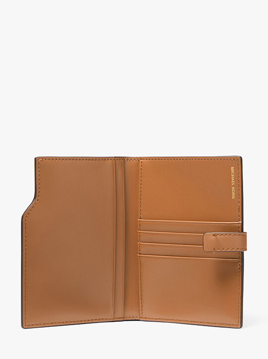 Jet Set Signature Logo Passport Wallet michael kors jet set signature logo passport wallet