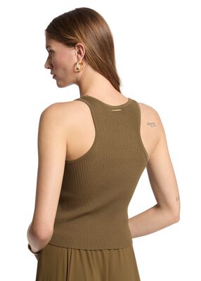 michael kors ribbed scoop neck tank top
