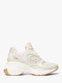 michael kors zuma leather and nylon trainer
