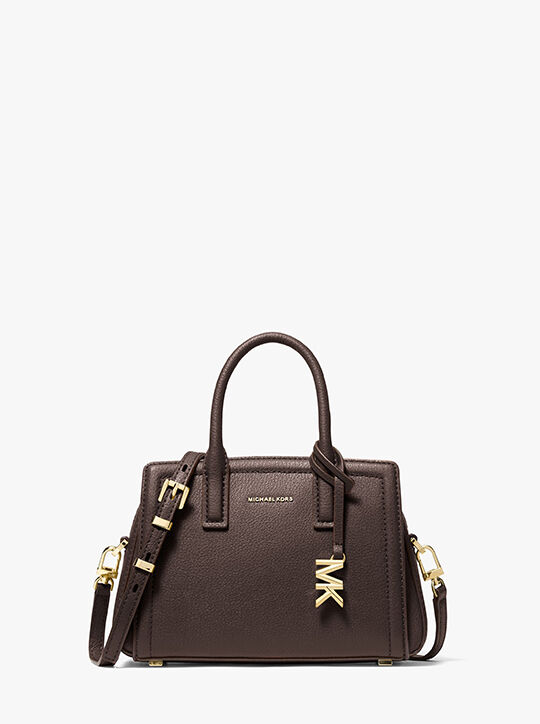 Laila Small Pebbled Leather Satchel michael kors laila small pebbled leather satchel