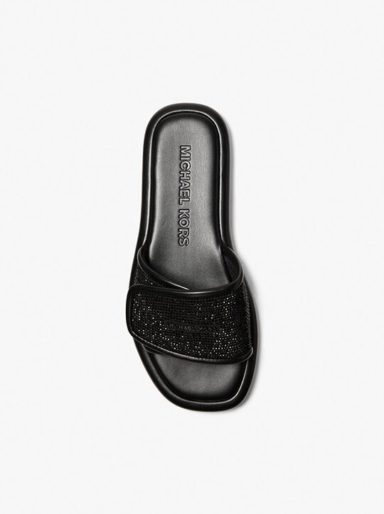michael kors suki embellished slide sandal