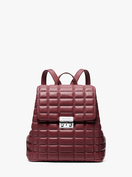 michael kors tribeca small quilted leather backpack