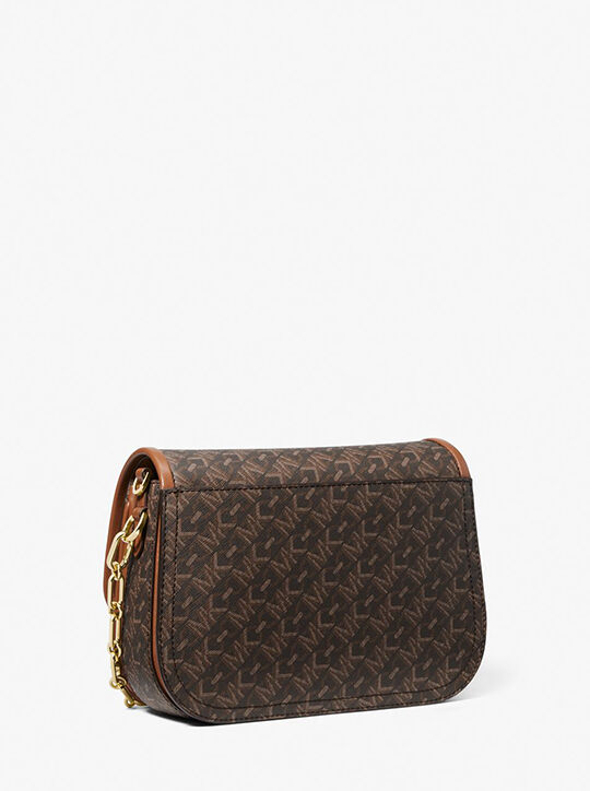 michael kors parker medium empire signature logo messenger bag