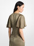 Satin Cape Sleeve Blouse michael kors satin cape sleeve blouse