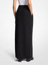 michael kors wool double belted maxi skirt