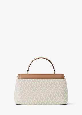 michael kors tribeca extra small signature logo satchel