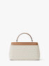 michael kors tribeca extra small signature logo satchel