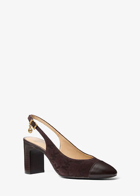 michael kors piper flex suede slingback pump