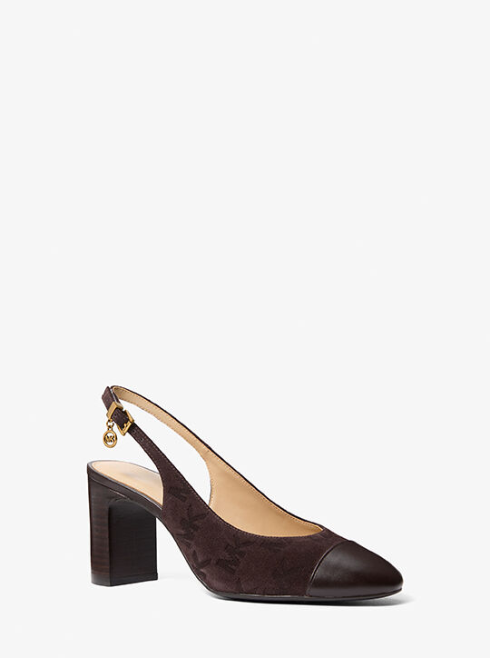 michael kors piper flex suede slingback pump