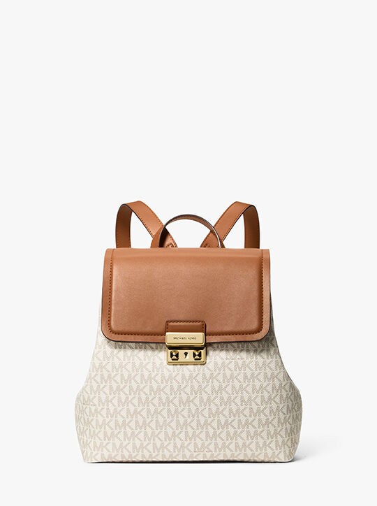 michael kors tribeca small signature logo backpack