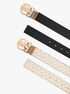 michael kors reversible signature logo belt