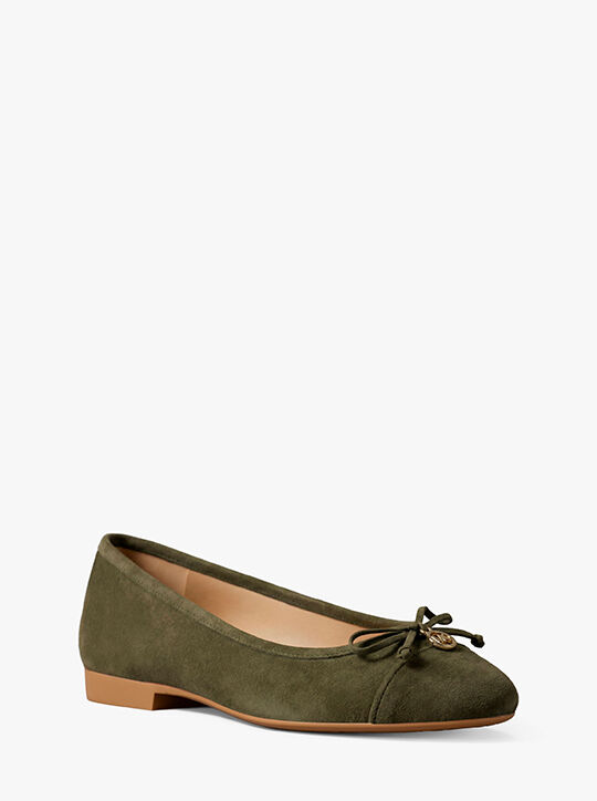 michael kors piper flex suede ballet flat