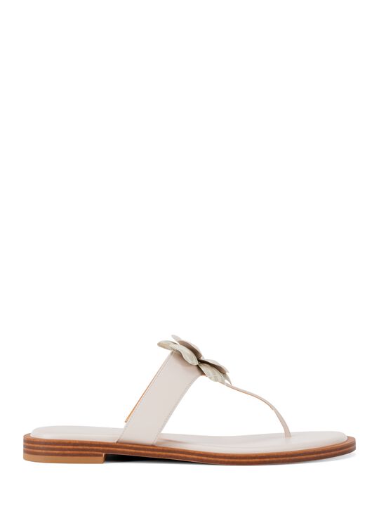 Callie Embellished Signature Logo Trim Thong Sandal michael kors callie embellished signature logo trim thong sandal