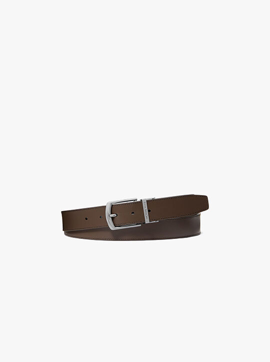 michael kors reversible signature logo and leather belt