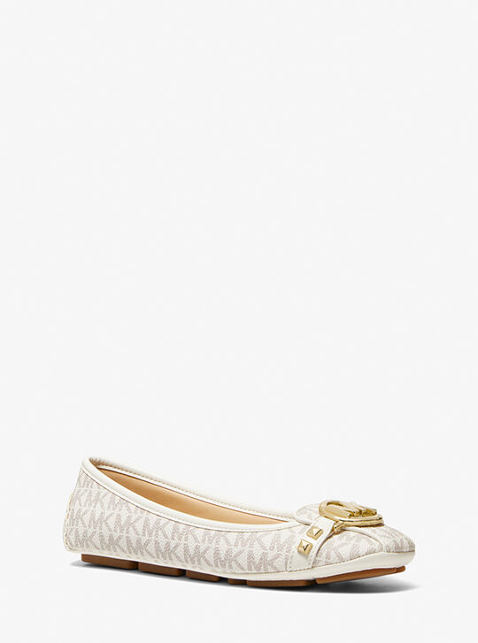 Fulton Studded Logo Moccasin, VANILLA | Michael Kors KSA