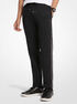 michael kors contrast piping stretch nylon track pants