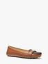 Mandy Leather and Signature Logo Moccasin michael kors mandy leather and signature logo moccasin