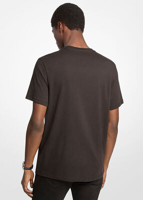michael kors graphic logo cotton t shirt