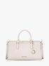 michael kors arden medium leather top zip satchel