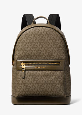 michael kors jet set signature logo backpack