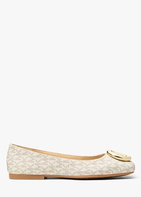 michael kors milan signature logo ballet flat