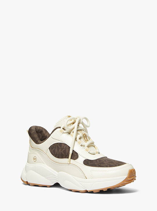 Katrina Mixed-Media Trainer | Michael Kors Official Website