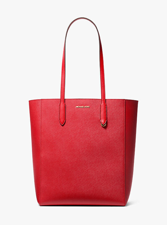 حقيبة فينسنت كبيرة من الجلد السافيانو مع حافظة بطاقات michael kors حقيبة فينسنت كبيرة من الجلد السافيانو مع حافظة بطاقات