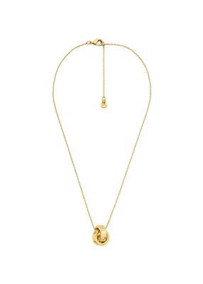 michael kors logo and cubic zirconia necklace