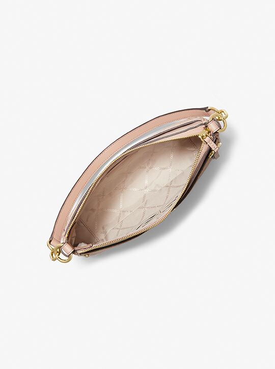 michael kors jet set medium logo shoulder bag