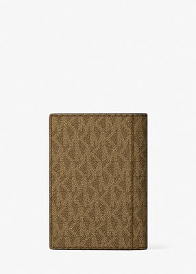 michael kors hudson signature logo folio card case