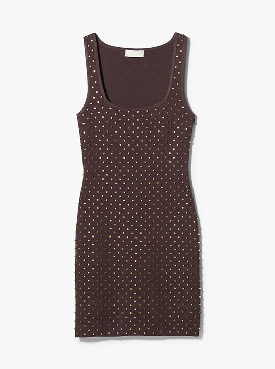 Studded Stretch Knit Tank Dress michael kors studded stretch knit tank dress