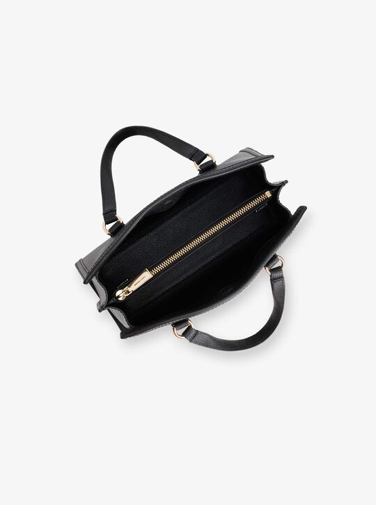 michael kors chantal small pebbled leather messenger bag