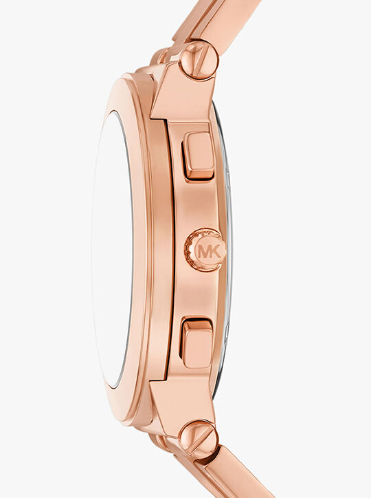 ساعة بيلي المصنوعة من الفولاذ المقاوم للصدأ بلون ذهبي وردي michael kors ساعة بيلي المصنوعة من الفولاذ المقاوم للصدأ بلون ذهبي وردي