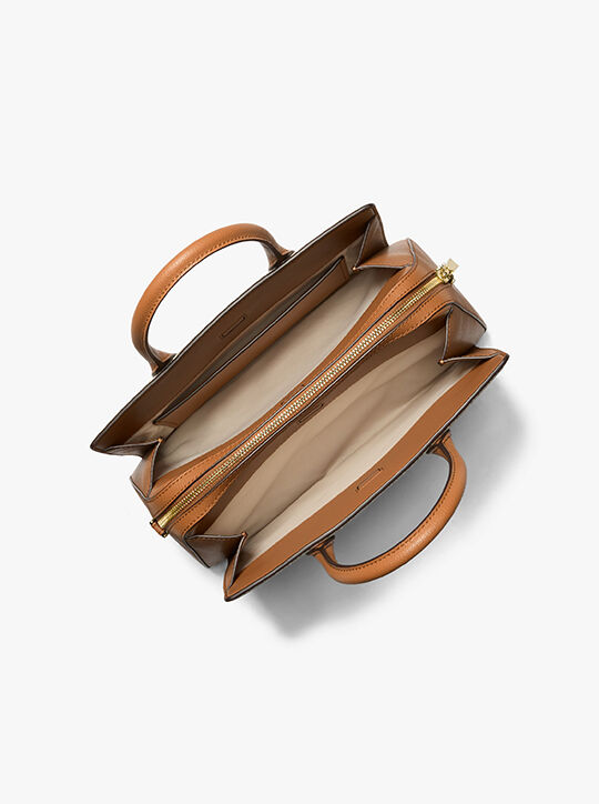 Laila Medium Signature Logo Satchel michael kors laila medium signature logo satchel