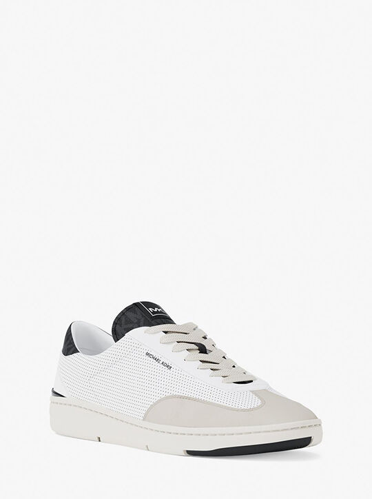 michael kors wilton perforated leather sneaker