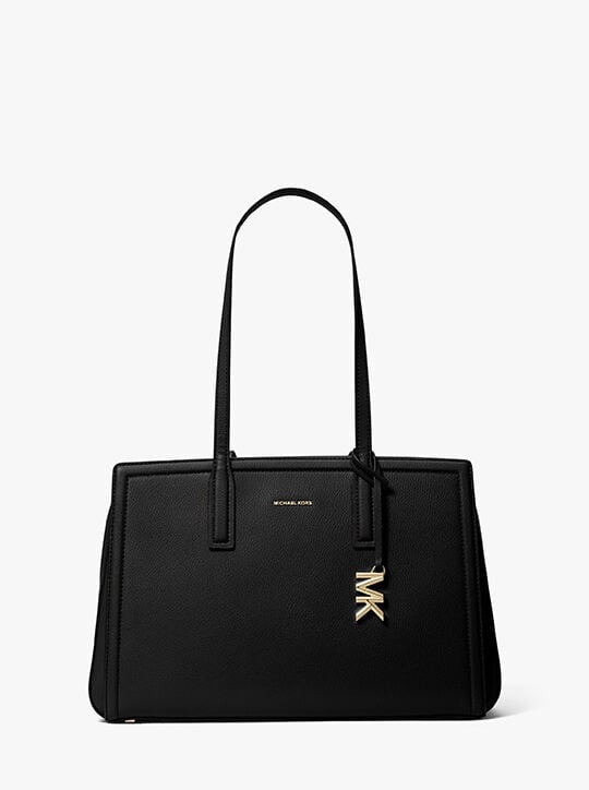 michael kors laila medium leather tote bag