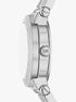 michael kors petite billie frosted silver tone watch