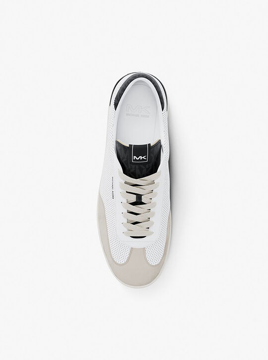 michael kors wilton perforated leather sneaker
