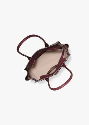 michael kors hamilton moderne small leather satchel