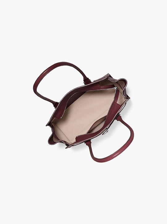 michael kors hamilton moderne small leather satchel