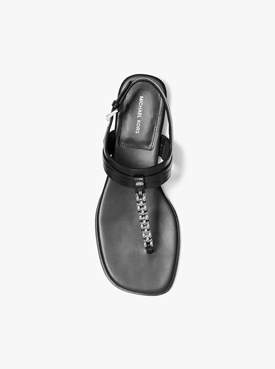 michael kors marcia embellished leather sandal