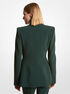 michael kors georgina stretch pebble crepe blazer