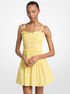 michael kors smocked cotton poplin tank dress