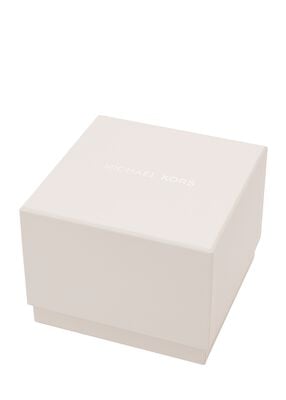 michael kors mini pyper pav  silver tone watch and jewelry gift set