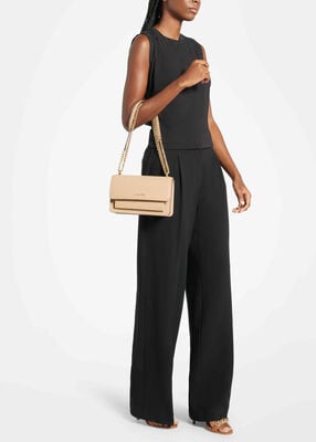 michael kors claire large pebbled leather convertible shoulder bag