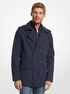 michael kors cotton blend twill peacoat