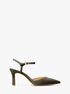 michael kors amara suede slingback pump