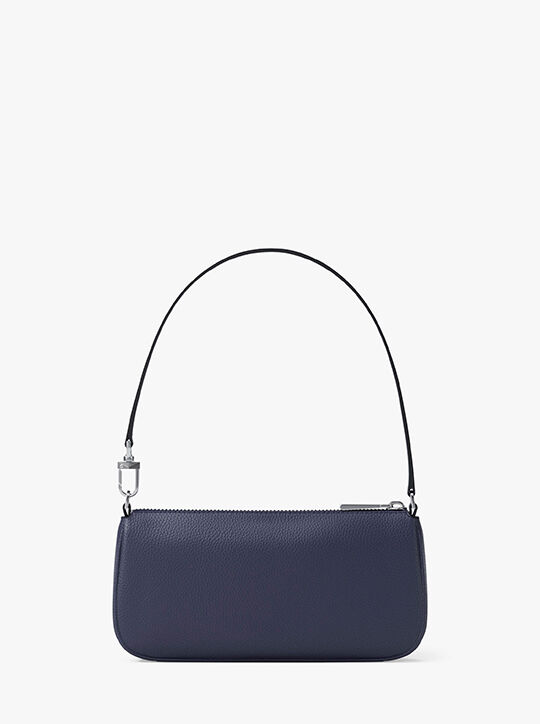 michael kors zoe small pebbled leather pochette