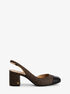 michael kors perla flex signature logo slingback pumps